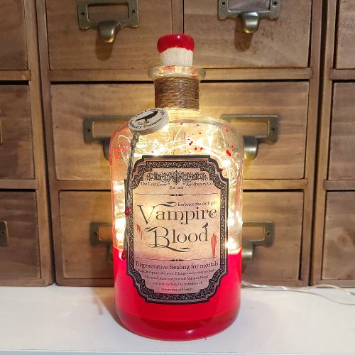 Vampire Blood Gothic Style Potion Apothecary Bottle Lamp
