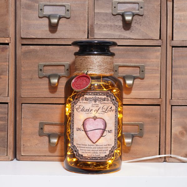 Lamp Light Elixir Of Love Brown Reagent Potion Apothecary Bottle 500ml